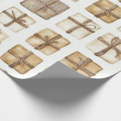 Papier Cadeau Noël rustique (Coin)