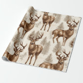 Papier Cadeau Noël Rustique (Déroulé)