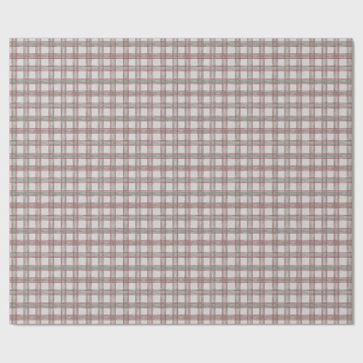 Papier Cadeau Noël Rustique moderne Plaid (Plat)