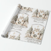 Papier Cadeau Noël rustique neutre (Déroulé)