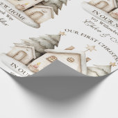 Papier Cadeau Noël rustique neutre (Coin)