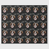 Papier Cadeau Noël Saint Bernard (Plat)