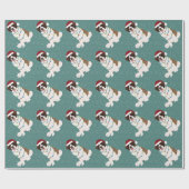 Papier Cadeau Noël Saint Bernard (Plat)
