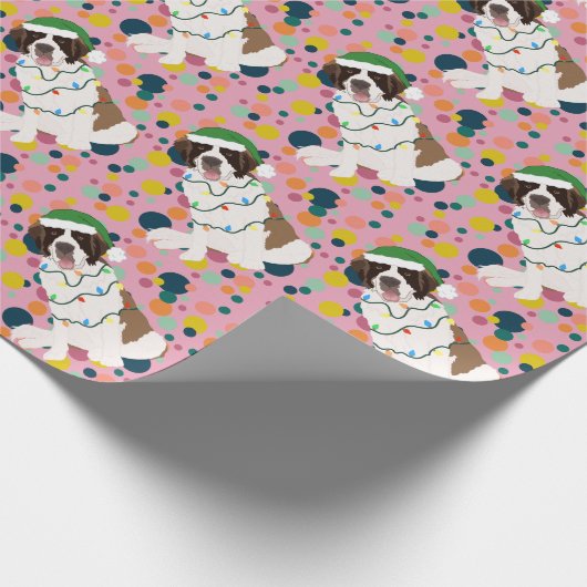 Papier Cadeau Noël Saint Bernard (Coin)