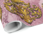 Papier Cadeau Noël Saint Nicolas Victorian IV (Coin rond)