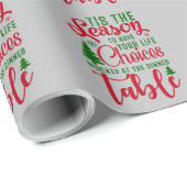 Papier Cadeau Noël saison de design de choix (Coin rond)