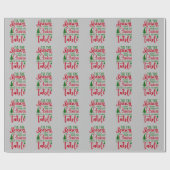 Papier Cadeau Noël saison de design de choix (Plat)