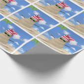 Papier Cadeau Noël Sand Snowman (Coin)