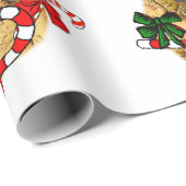 Papier Cadeau Noël sanglant (Coin rond)