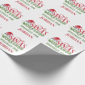 Papier Cadeau Noël Santa Clause Livraison Express (Coin)