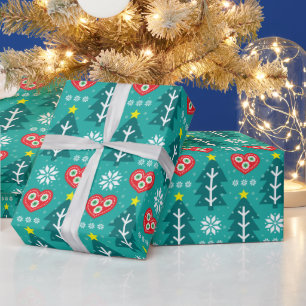 Papier Cadeau Noël scandinave