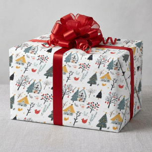 Papier Cadeau Noël scandinave