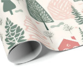 Papier Cadeau Noël scandinave (Coin rond)