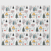 Papier Cadeau Noël scandinave (Plat)