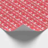 Papier Cadeau Noël scandinave : Snowflakes & Deer (Coin)