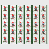 Papier Cadeau Noël Schnauzer miniature (Plat)