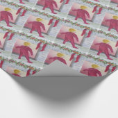 PAPIER CADEAU NOËL SE DEMANDE CHEMINÉE CHEMINÉE HAPPY FUN XMAS (Coin)