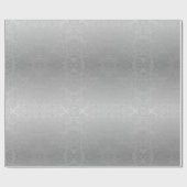 Papier Cadeau Noël Silver Ombre Damask (Plat)
