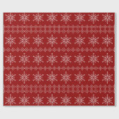 Papier Cadeau Noël Snowflakes motif coutume arrière - plan (Plat)