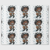 Papier Cadeau Noël Snowy Rires-Noël Enveloppement Papier (Plat)