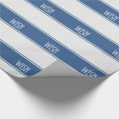 Papier Cadeau Noël Souhait Bleu Couleurs Blancs Fêtes Noël (Coin)