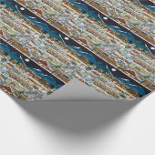 Papier Cadeau Noël sous les montagnes Cascade (Coin)