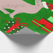 Papier Cadeau Noël sphynx chat père Noël sphinx (Coin)