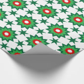Papier Cadeau Noël Starburst géométrique (Coin)
