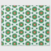 Papier Cadeau Noël Starburst géométrique (Plat)