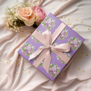 Papier Cadeau Noël sucre de canne violet et rose