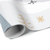 Papier Cadeau Noël Super rose chaud (Coin rond)