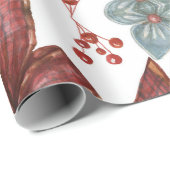Papier Cadeau Noël Super rose chaud (Coin rond)