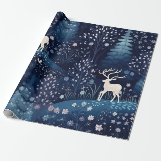 Papier Cadeau Noël Super rose chaud (Déroulé)