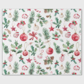 Papier Cadeau Noël Super rose chaud (Plat)