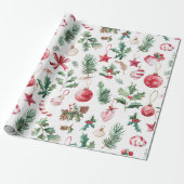 Papier Cadeau Noël Super rose chaud (Déroulé)