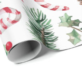 Papier Cadeau Noël Super rose chaud (Coin rond)