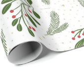 Papier Cadeau Noël Super rose chaud (Coin rond)