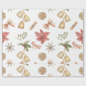 Papier Cadeau Noël Super rose chaud (Plat)