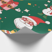 Papier Cadeau Noël Super rose moderne (Coin)