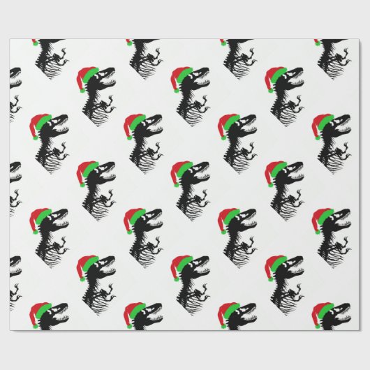Papier Cadeau Noël T-Rex (Plat)