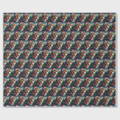 Papier Cadeau Noël T-Rex 1 (Plat)