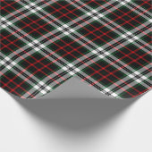 Papier Cadeau Noël, Tartan Plaid Motif, Rouge Vert Blanc (Coin)