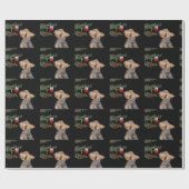 Papier Cadeau Noël tenté de Yorkie (Plat)