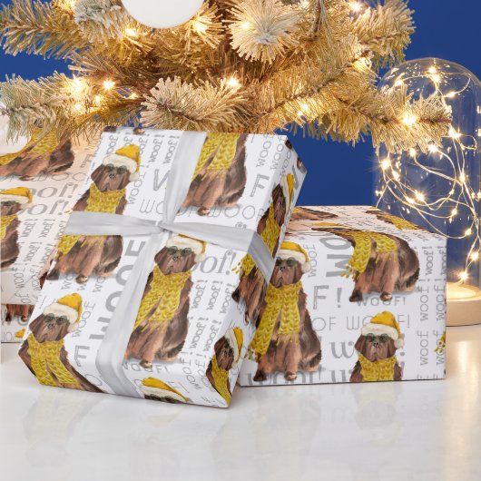 Papier Cadeau Noël Terre-Neuve pour les vacances Amoureux de les (Vacances)