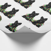 Papier Cadeau Noël Terrier Écossais (Coin)