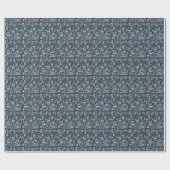 Papier Cadeau Noël Thème Marine Blue Holiday (Plat)