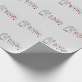 Papier Cadeau Noël Tomte Gnome (Coin)