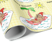 Papier Cadeau Noël tropical (Coin rond)