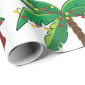 Papier Cadeau Noël tropical (Coin rond)
