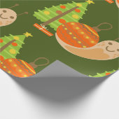 Papier Cadeau Noël tropical july escargot été xmas (Coin)